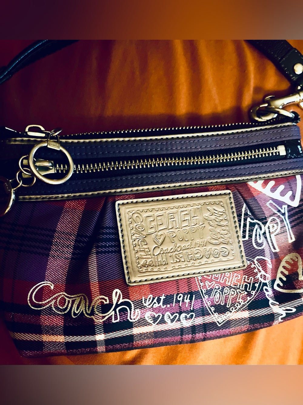 Coach Poppy Tartan